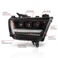 Load image into Gallery viewer, Anzo USA 111494-R LED Projector Headlight Fits 19-21 1500