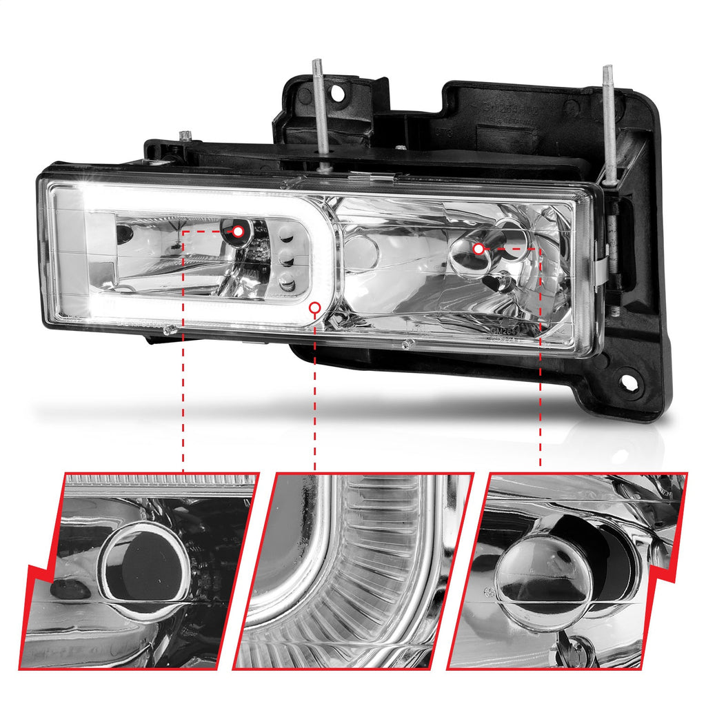 Anzo USA 111499 Crystal Headlight Set