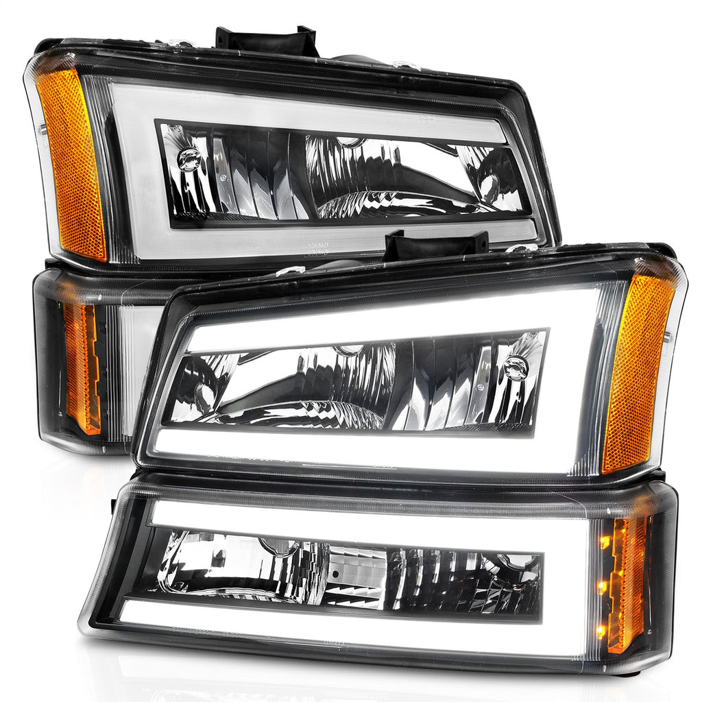 Anzo USA 111501 Crystal Headlight Set