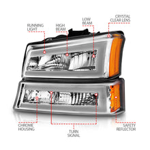 Load image into Gallery viewer, Anzo USA 111502 Crystal Headlight Set