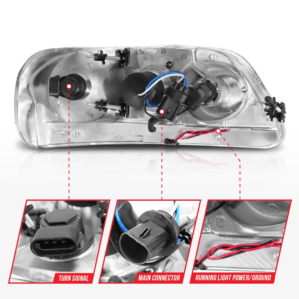 Anzo USA 111504 Projector Headlight Set