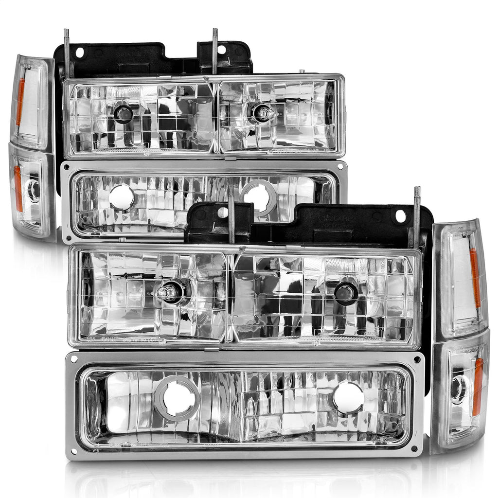 Anzo USA 111506 Crystal Headlight Set
