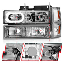 Load image into Gallery viewer, Anzo USA 111508 Crystal Headlight Set w/Halo