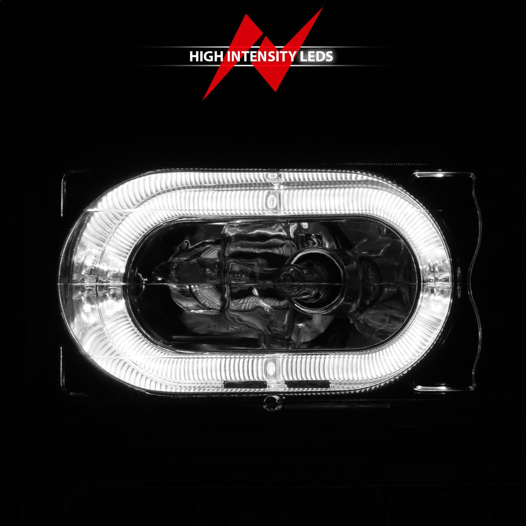 Anzo USA 111508 Crystal Headlight Set w/Halo