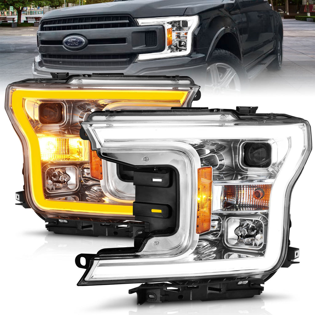 Anzo USA 111510 Projector Headlight Set Fits 18-20 F-150