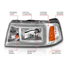 Load image into Gallery viewer, Anzo USA 111512 Crystal Headlight Set Fits 01-11 Ranger