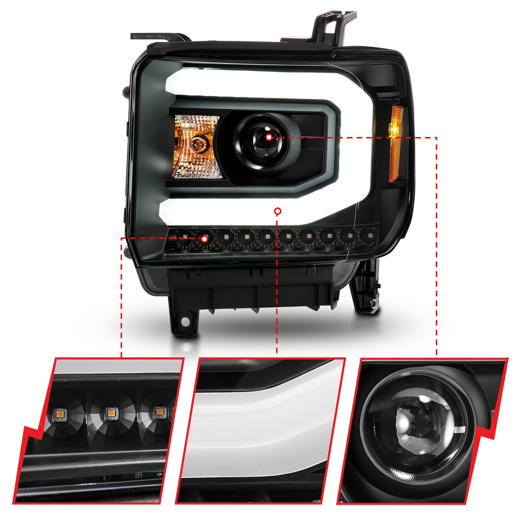 Anzo USA 111513 Projector Headlight Set w/Halo