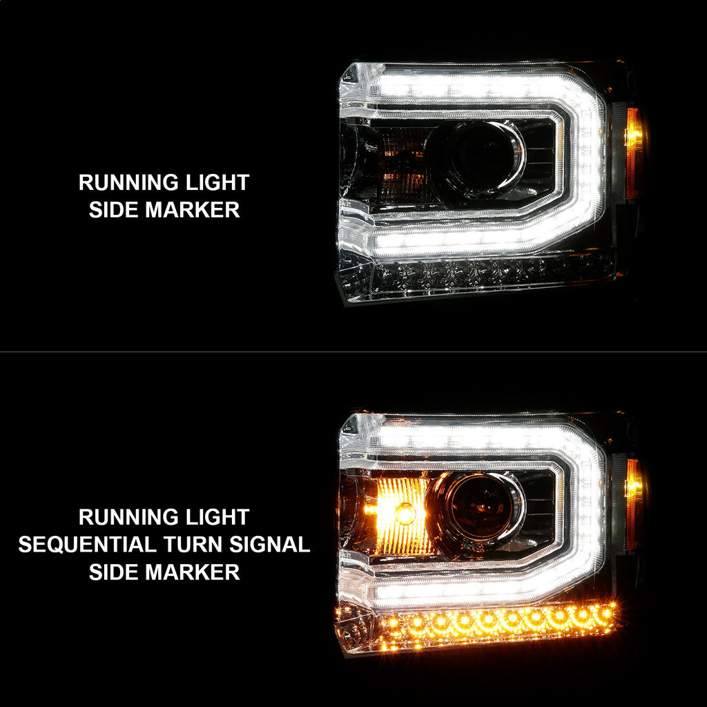 Anzo USA 111514 Projector Headlight Set w/Halo