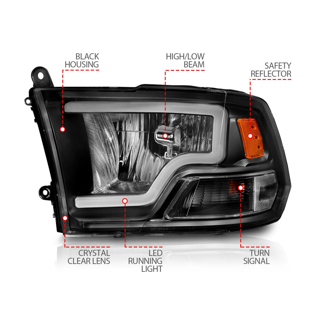 Anzo USA 111515 Crystal Headlight Set