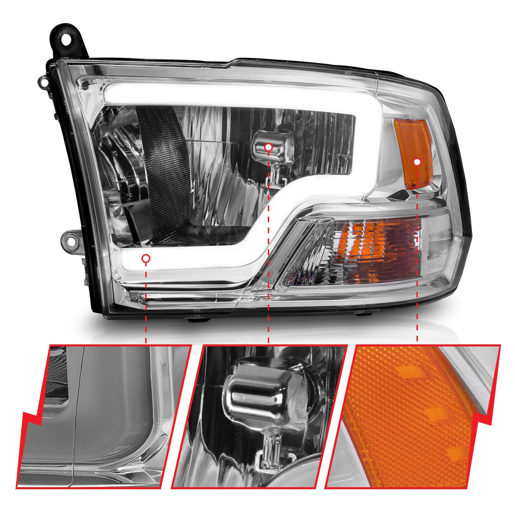 Anzo USA 111516 Crystal Headlight Set