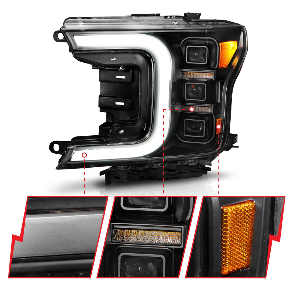 Anzo USA 111519 LED Projector Headlight Fits 18-20 F-150