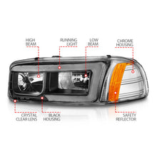 Load image into Gallery viewer, Anzo USA 111522 Crystal Headlight Set