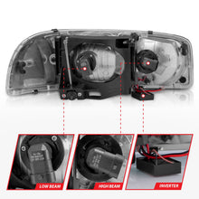 Load image into Gallery viewer, Anzo USA 111523 Crystal Headlight Set