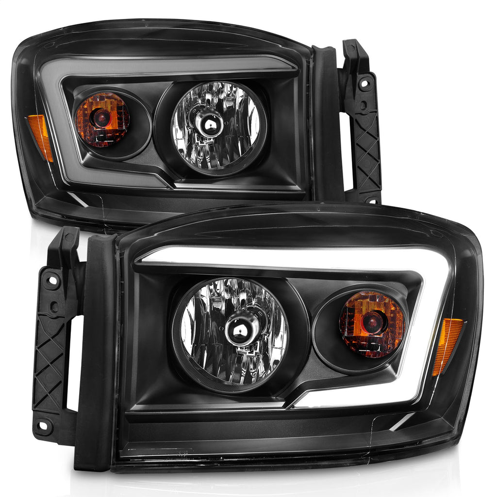 Anzo USA 111524 Crystal Headlight Set Fits 06-09 Ram 1500 Ram 2500 Ram 3500