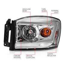 Load image into Gallery viewer, Anzo USA 111527 Crystal Headlight Set Fits 06-09 Ram 1500 Ram 2500 Ram 3500