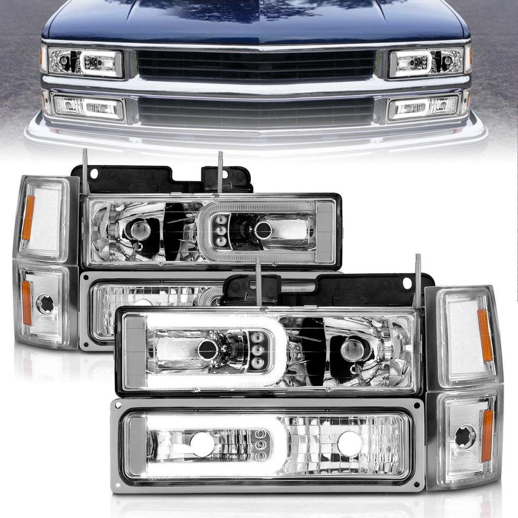 Anzo USA 111529 Crystal Headlight Set