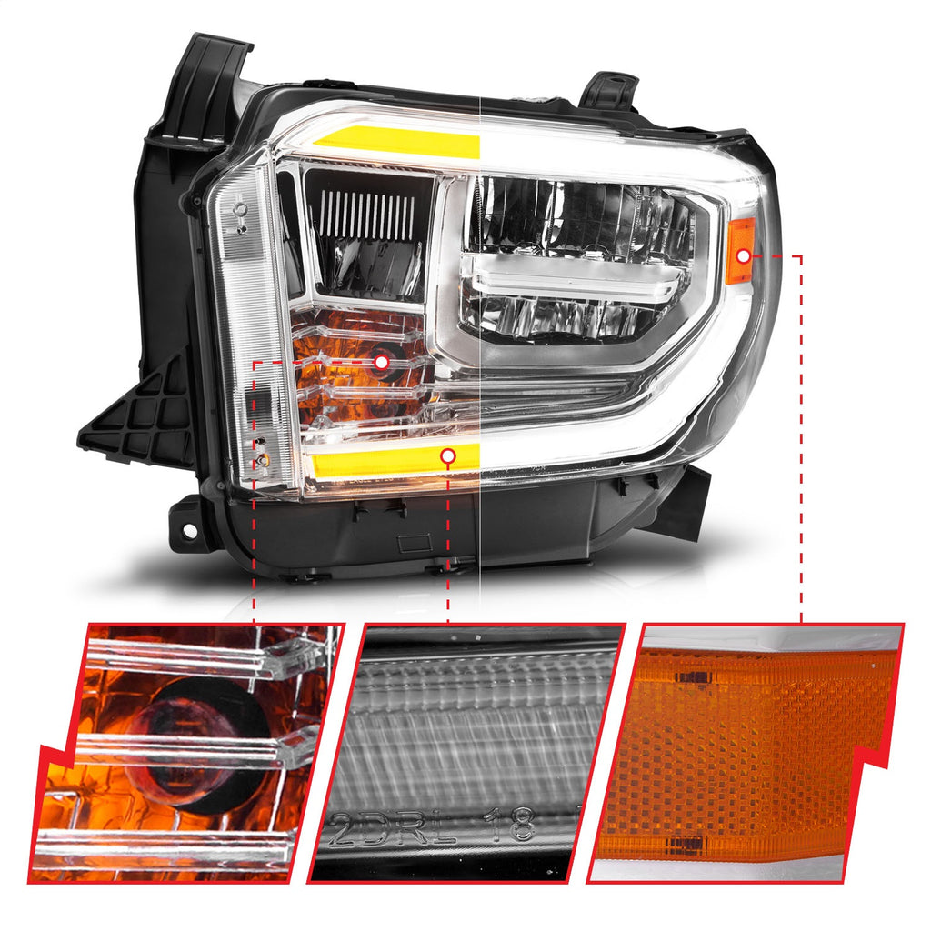 Anzo USA 111532 LED Crystal Headlight Fits 14-17 Tundra