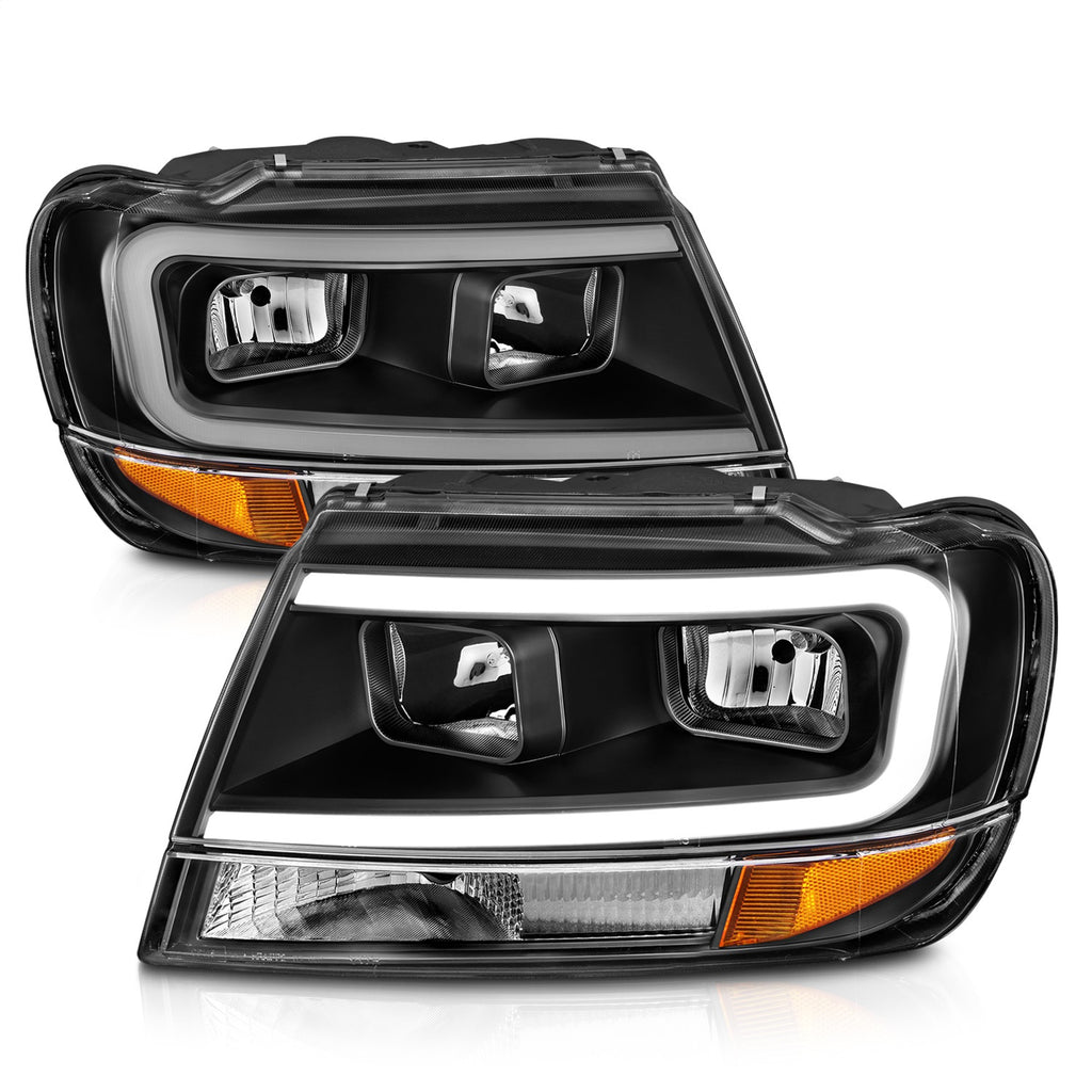 Anzo USA 111537 Crystal Headlight Set Fits 99-04 Grand Cherokee (WJ)