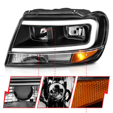 Load image into Gallery viewer, Anzo USA 111537 Crystal Headlight Set Fits 99-04 Grand Cherokee (WJ)