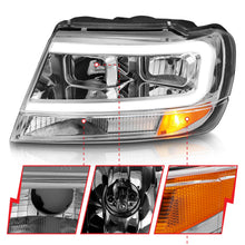 Load image into Gallery viewer, Anzo USA 111538 Crystal Headlight Set Fits 99-04 Grand Cherokee (WJ)