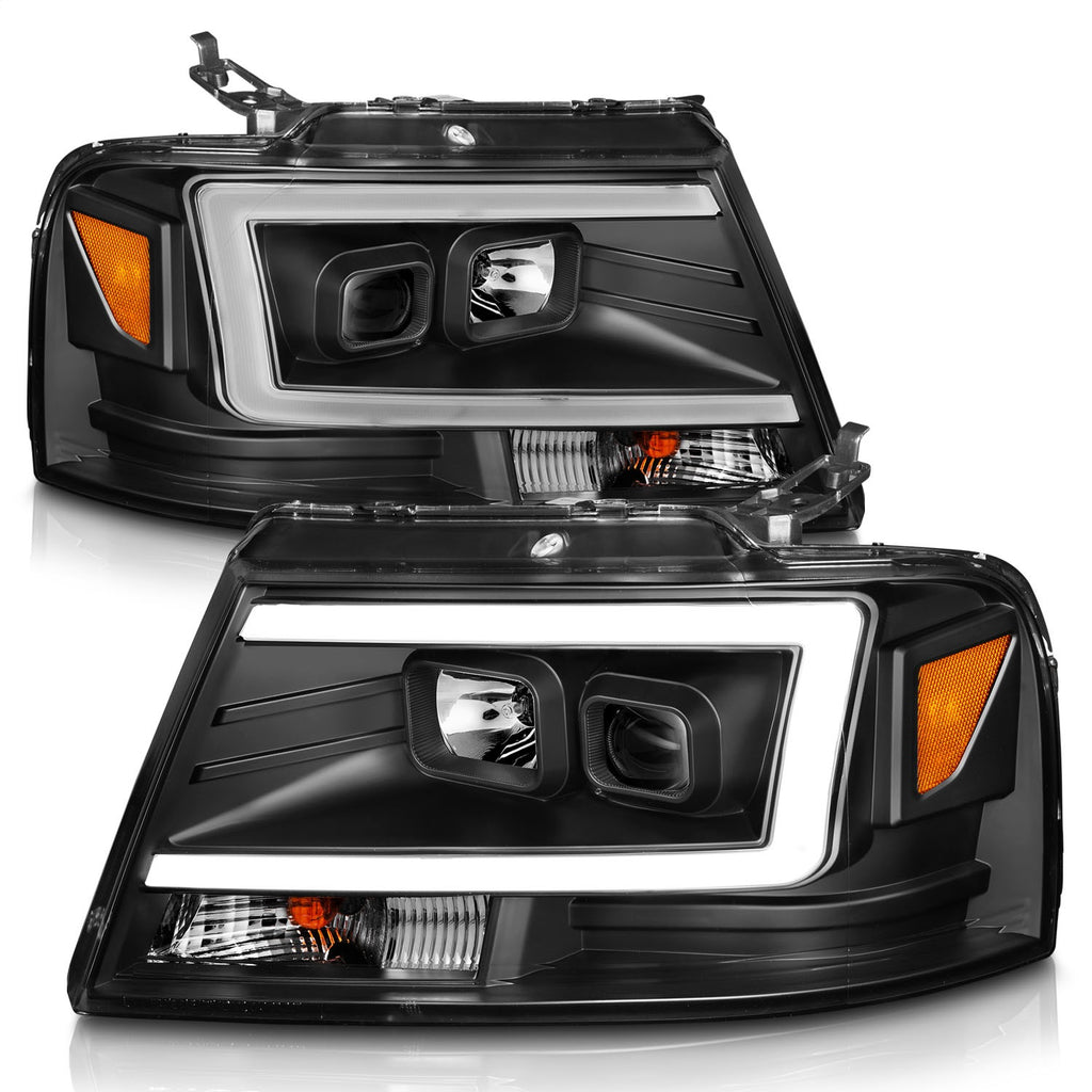 Anzo USA 111541 Projector Headlight Set Fits 04-08 F-150 Mark LT