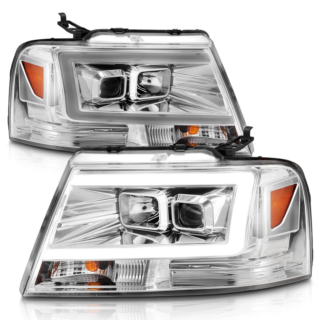 Anzo USA 111542 Projector Headlight Set Fits 04-08 F-150 Mark LT