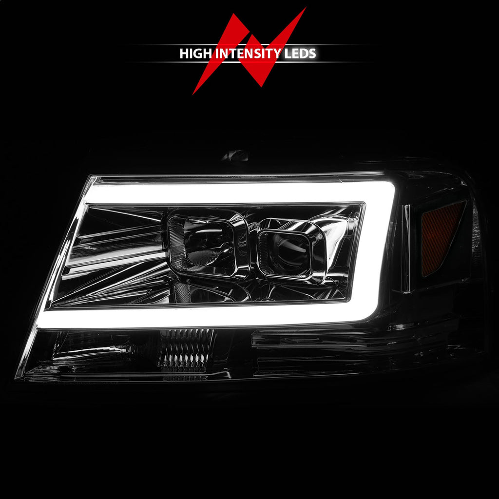 Anzo USA 111542 Projector Headlight Set Fits 04-08 F-150 Mark LT