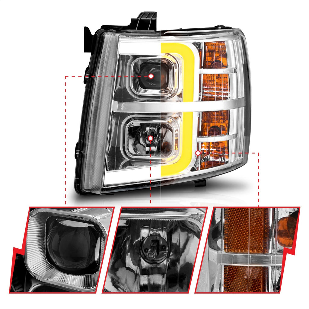 Anzo USA 111546 Projector Headlight Set