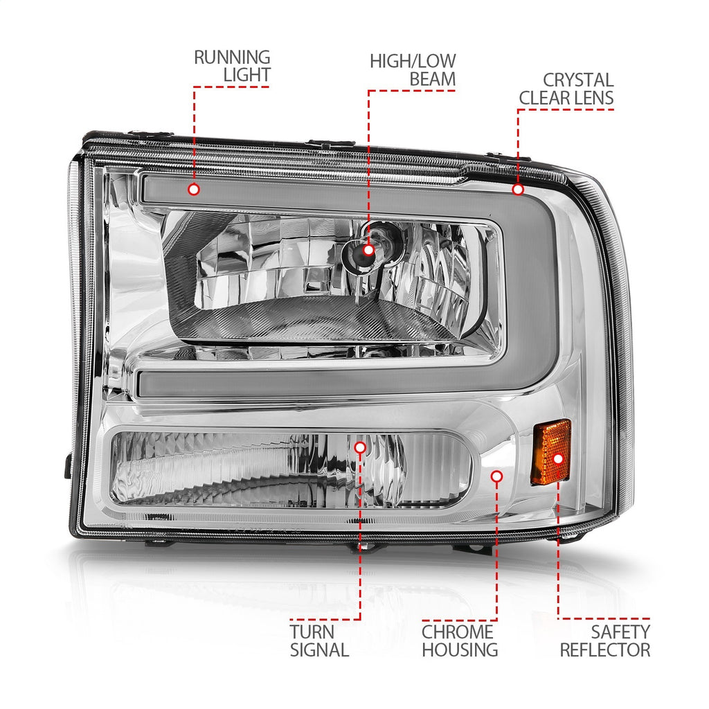 Anzo USA 111550 Crystal Headlight Set