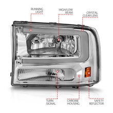 Load image into Gallery viewer, Anzo USA 111550 Crystal Headlight Set