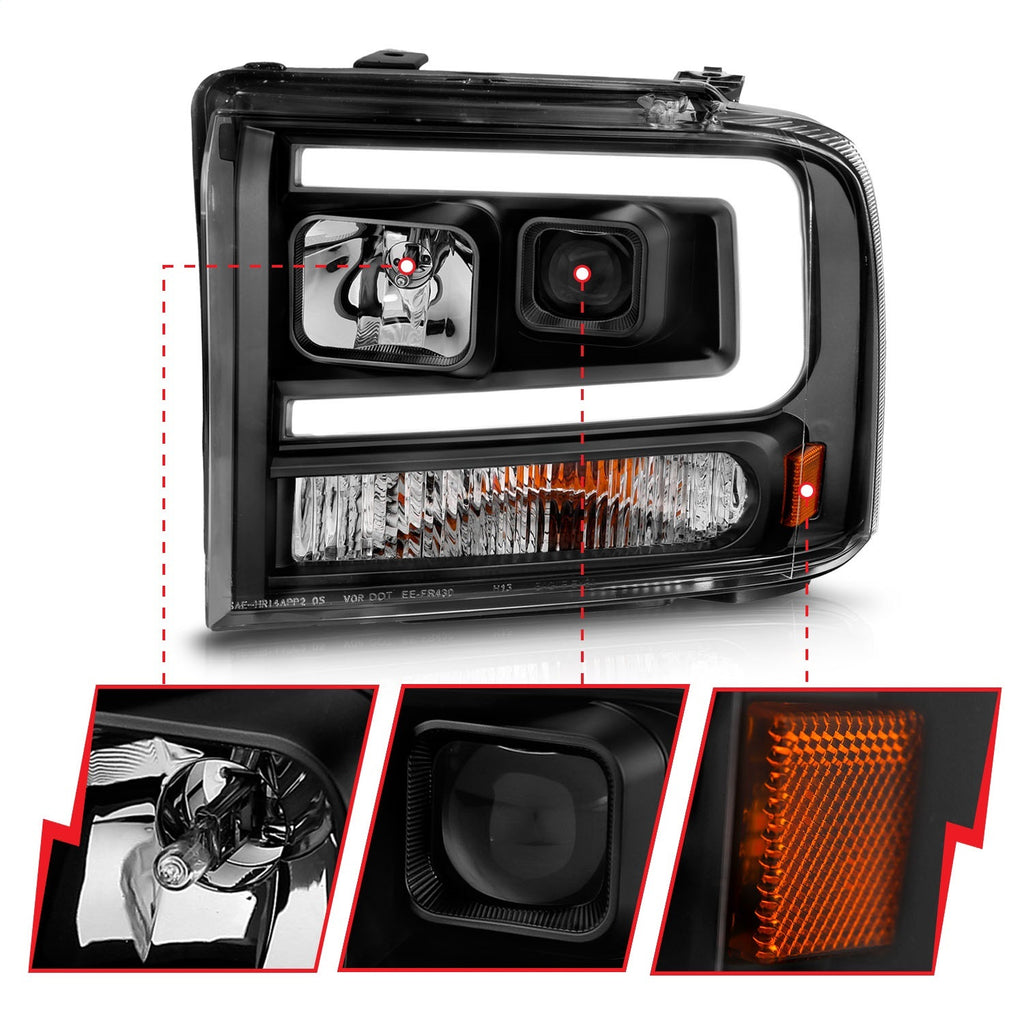Anzo USA 111551 Projector Headlight Set
