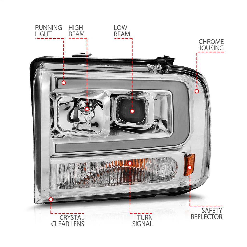 Anzo USA 111552 Projector Headlight Set