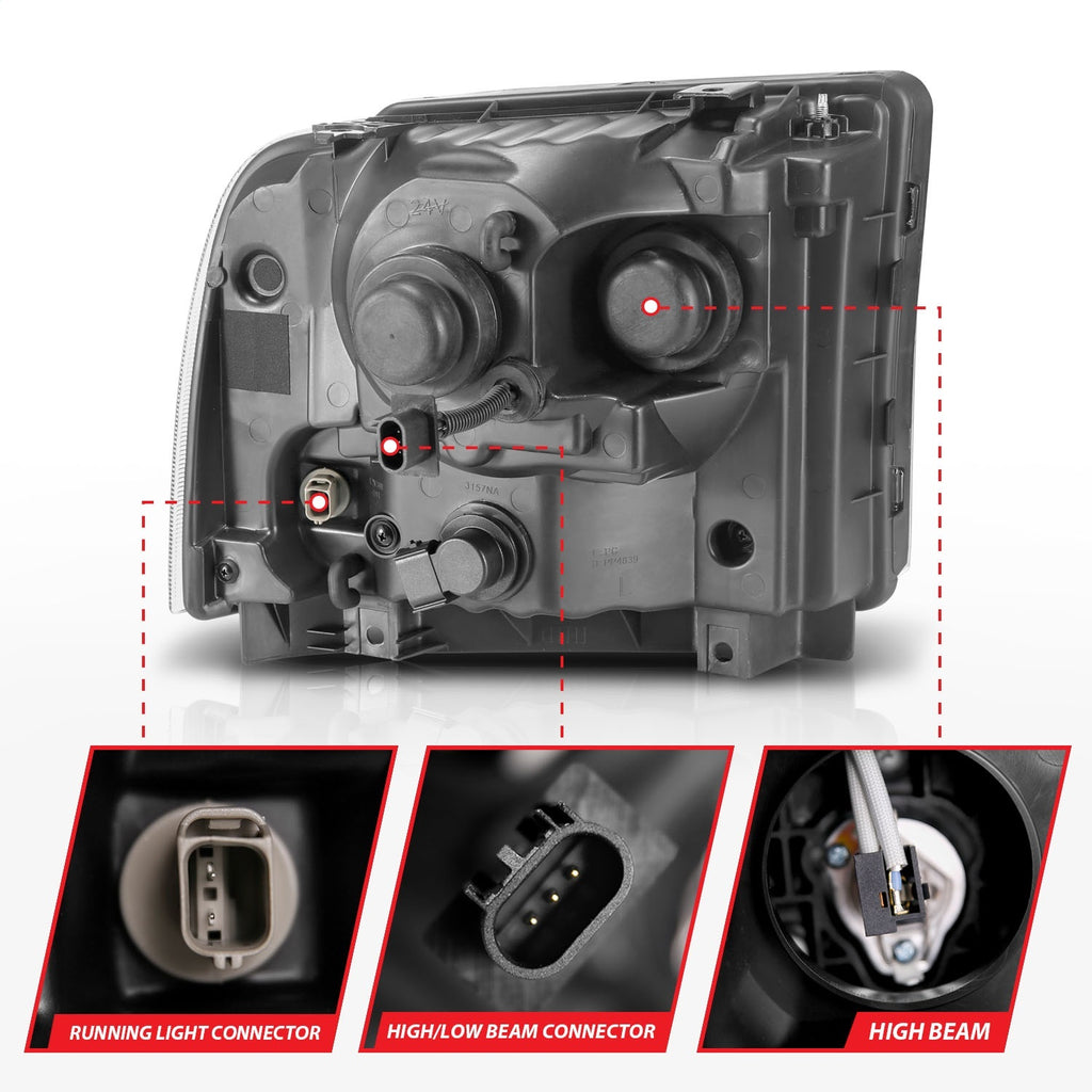 Anzo USA 111552 Projector Headlight Set