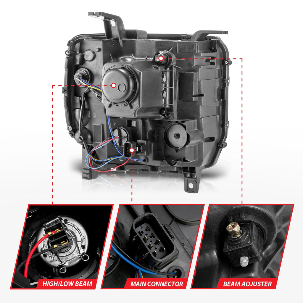 Anzo USA 111553 Projector Headlight Set