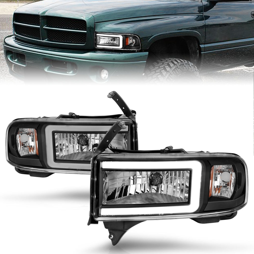 Anzo USA 111554 LED Crystal Headlight Fits 94-02 Ram 2500 Ram 3500
