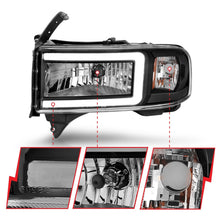 Load image into Gallery viewer, Anzo USA 111554 LED Crystal Headlight Fits 94-02 Ram 2500 Ram 3500