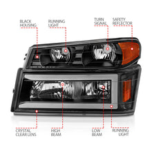 Load image into Gallery viewer, Anzo USA 111558 Crystal Headlight Set