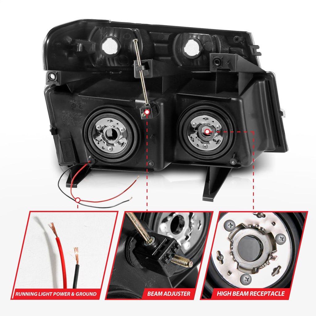 Anzo USA 111559 Crystal Headlight Set