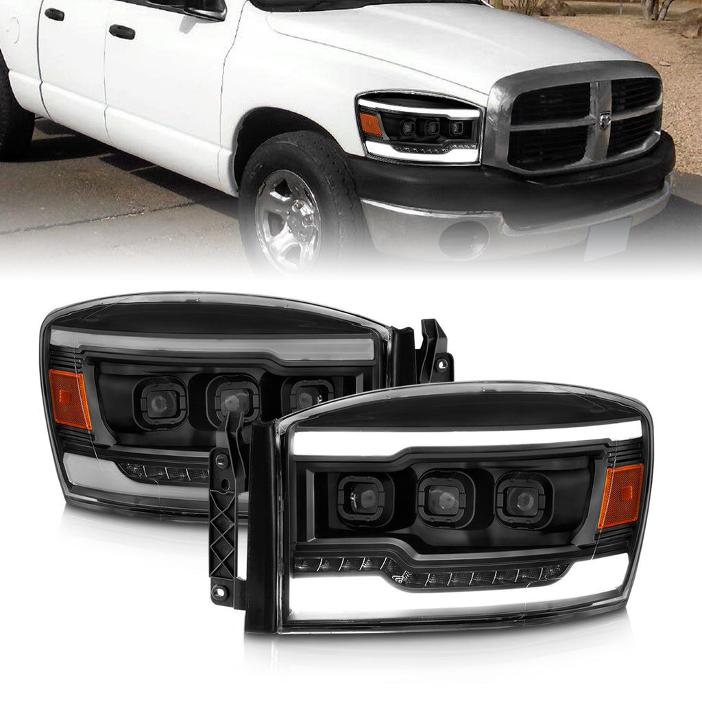 Anzo USA 111560 LED Projector Headlight Fits 06-08 Ram 1500 Ram 2500 Ram 3500