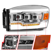 Load image into Gallery viewer, Anzo USA 111561 LED Projector Headlight Fits 06-08 Ram 1500 Ram 2500 Ram 3500