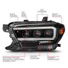 Load image into Gallery viewer, Anzo USA 111562 Projector Headlight Set Fits 16-23 Tacoma