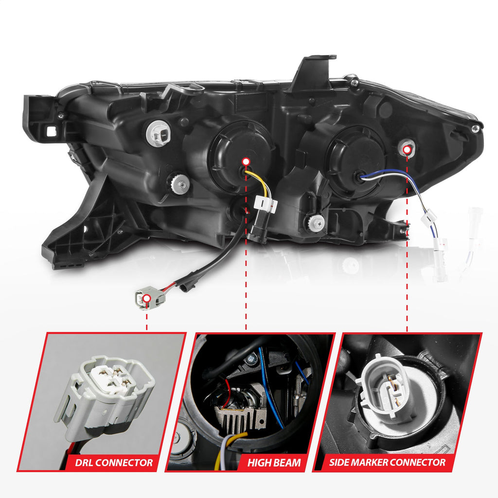 Anzo USA 111563 Projector Headlight Set Fits 16-23 Tacoma
