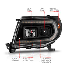 Load image into Gallery viewer, Anzo USA 111564 Projector Headlight Set Fits 05-11 Tacoma