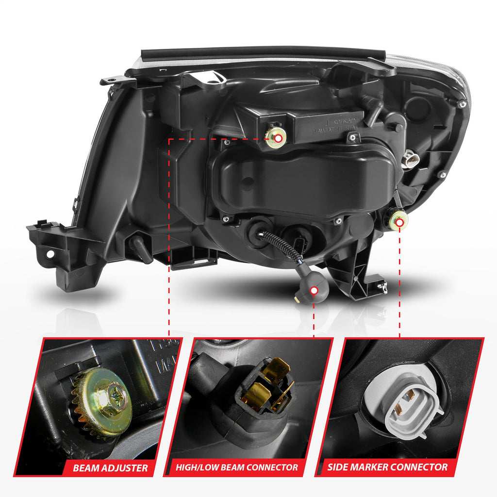 Anzo USA 111564 Projector Headlight Set Fits 05-11 Tacoma