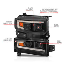Load image into Gallery viewer, Anzo USA 111566-R LED Projector Headlight Fits 19-21 Silverado 1500