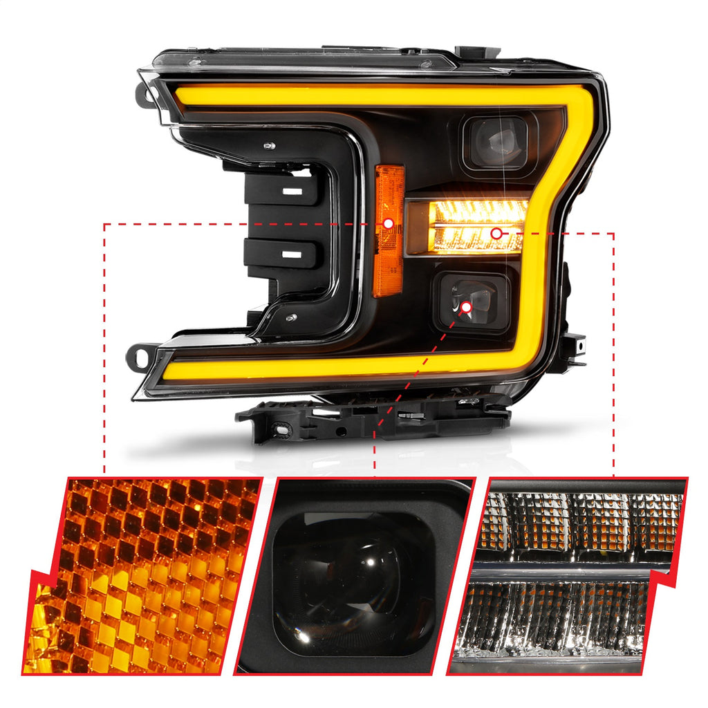 Anzo USA 111570 LED Projector Headlight Fits 18-20 F-150