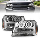 Anzo USA 111573 Projector Headlight Set w/Halo Fits Trailblazer Trailblazer EXT