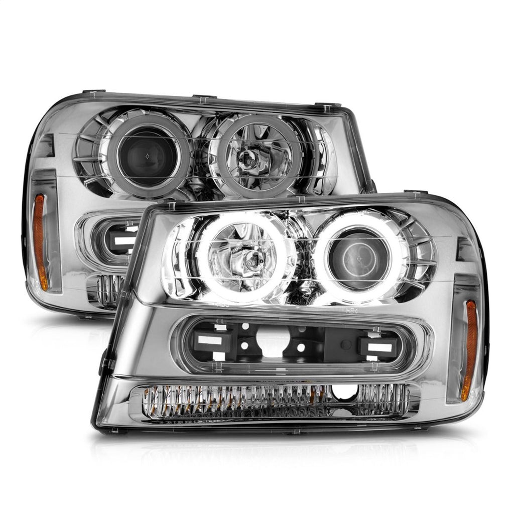 Anzo USA 111573 Projector Headlight Set w/Halo Fits Trailblazer Trailblazer EXT