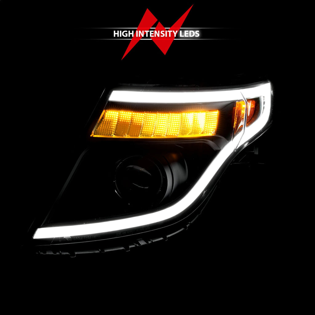 Anzo USA 111575 Projector Headlight Set Fits 11-15 Explorer
