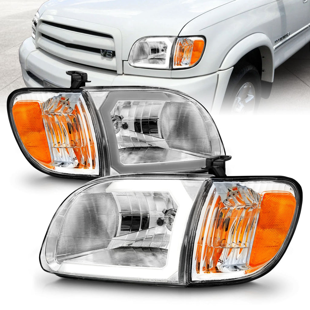 Anzo USA 111580 Crystal Headlight Set Fits 00-04 Tundra